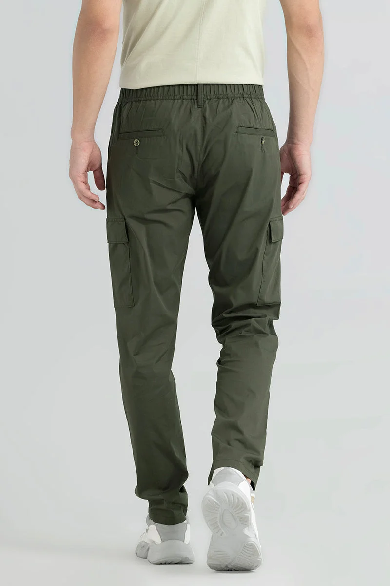 Snitch Olive Everett Olive Cargo Pant for Men | Best Price UAE